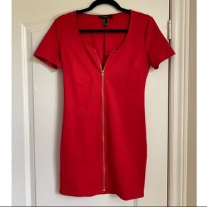 RED MINI TSHIRT DRESS